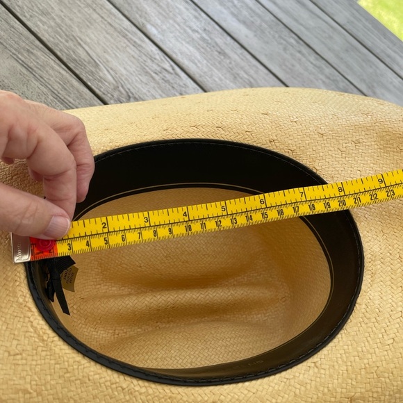 Riverbend Bangora Straw Cattlemen Tan Western Style Hat Size Small - Picture 7 of 8